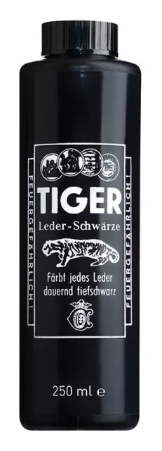 Bense & Eicke Tiger Cuero Negro 250ml para Reparar Cuero Rallado