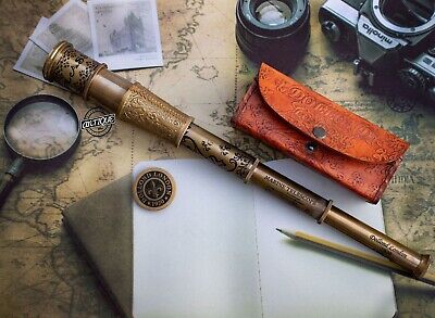 Antique Brass Telescope Maritime Nautical Pirate Spyglass Vintage Handmade Gifts