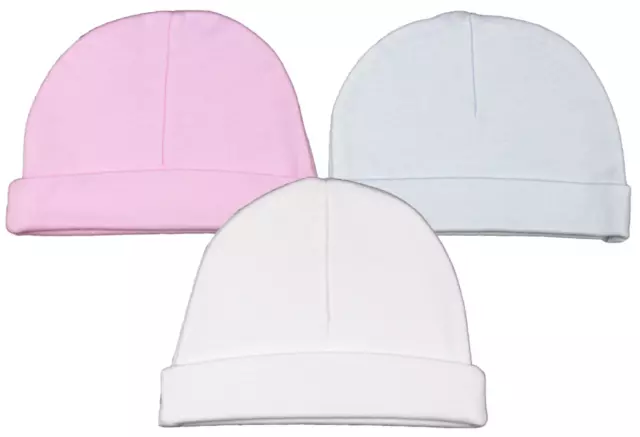 Baby Boy Girl HAT Beanie Cotton Plain Cap Unisex