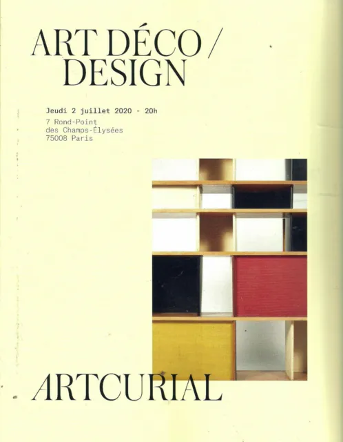 Beau Catalogue De Vente Artcurial Paris  2020 Art Deco Design