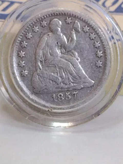1857 Seated Liberty Half Dime Very Nice Look At Pictures