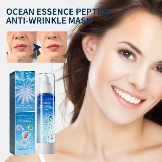 1/2/3 Colágeno Gel Reafirmante Antienvejecimiento Suave Eliminación de Manchas Máscara para Dormir