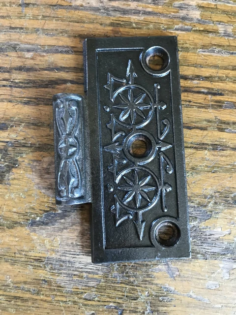 Antique Cast Iron Hinge - Right Half Only - 3½" x 3½"