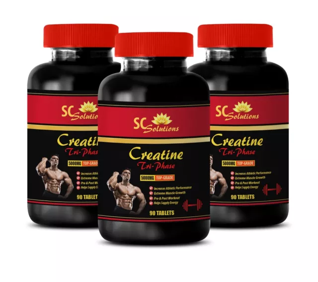 muscle workout - CREATINE TRI-PHASE - creatine monohydrate 3B 270 Tab