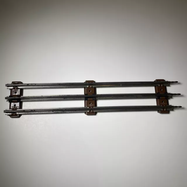 LIONEL 027 GAUGE STANDARD 8.75 STRAIGHT TRAIN TRACK SECTION o27 3 rail 6-65038