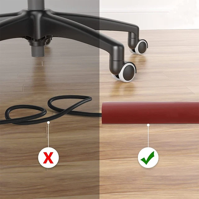 Self Adhesive and Flexible Cable Duct for Power Cords and Unsightly Wires