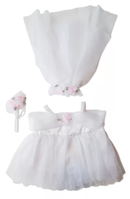 Bride Outfit Teddy Bear Clothes Fits Most 14" - 18" Build-A-Bear and Make Your