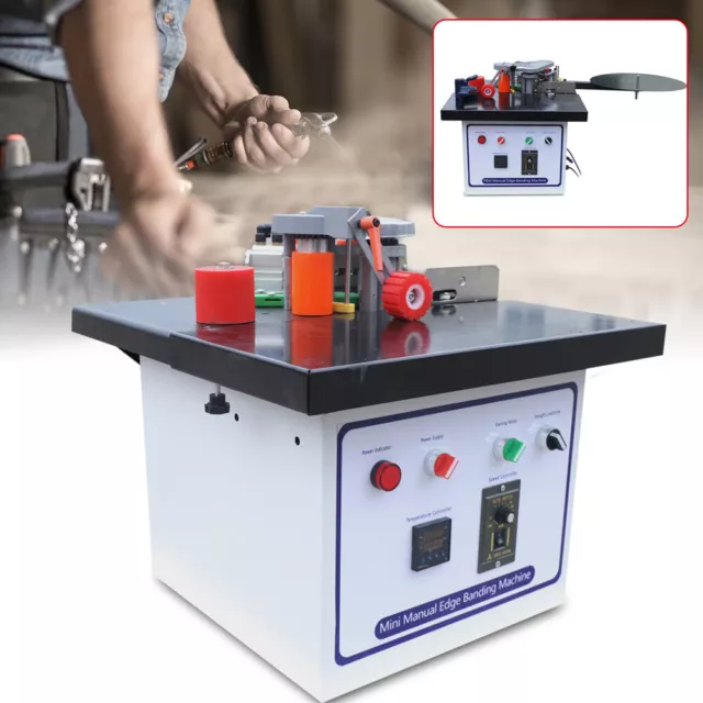 1200W Desktop Edge Banding Device Edge Bander Machine Double Side Coating Gluing