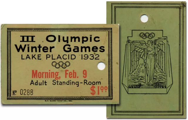 Olympic Winter Games Ticket 11.02.1932 Lake Placid