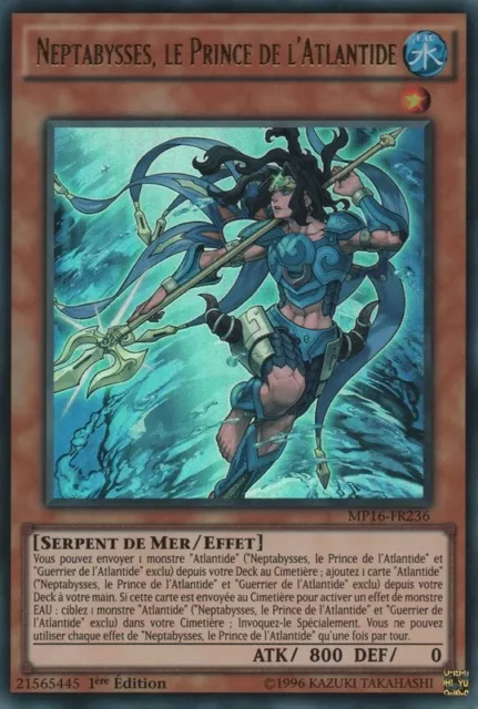 Yu Gi Oh ! Deck Sirènemure Atlantide prêt pour être jouer en Français