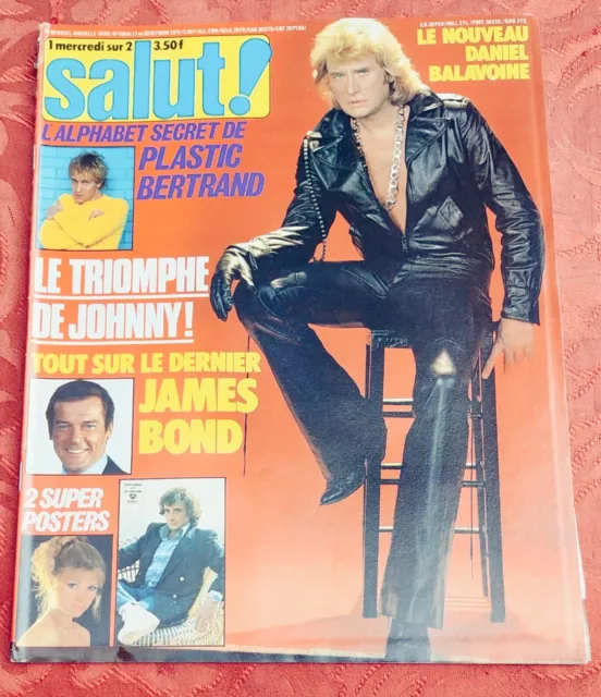 Magazine Salut 106 Complet 1979 Johnny Hallyday Sur Le Foch Poster Karen Cheryl