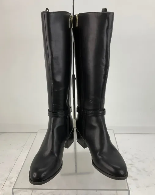 Tommy Hilfiger Black Faux Leather Knee-High Boots 8.5M