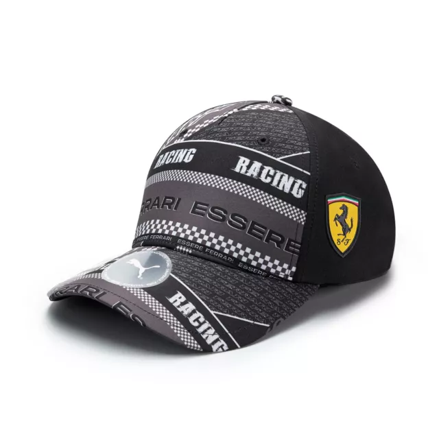 Scuderia Ferrari Official PUMA Logo Baseball Cap Black Unisex Free UK Shipping