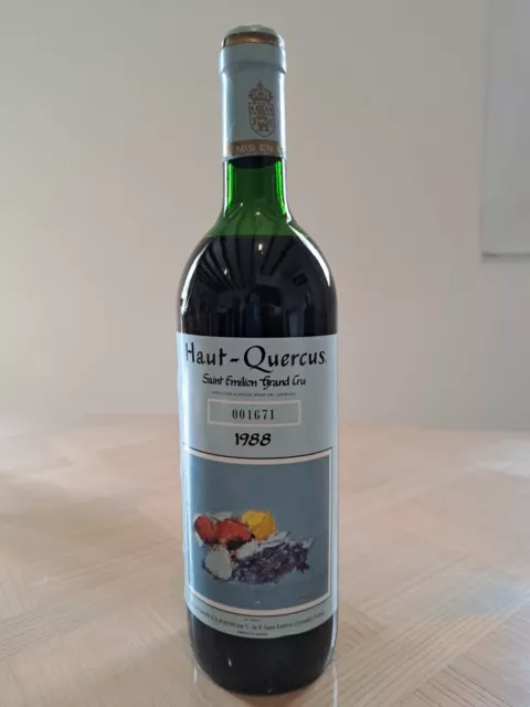 Vin Château HAUT-QUERCUS 1988 SAINT EMILION GRAND CRU