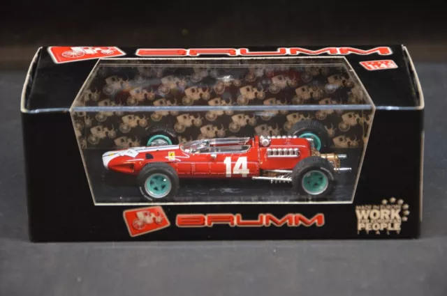 Brumm 1/43 Ferrari 512 Gp USA 1965 Pedro Rodriguez R321 Die Cast Model