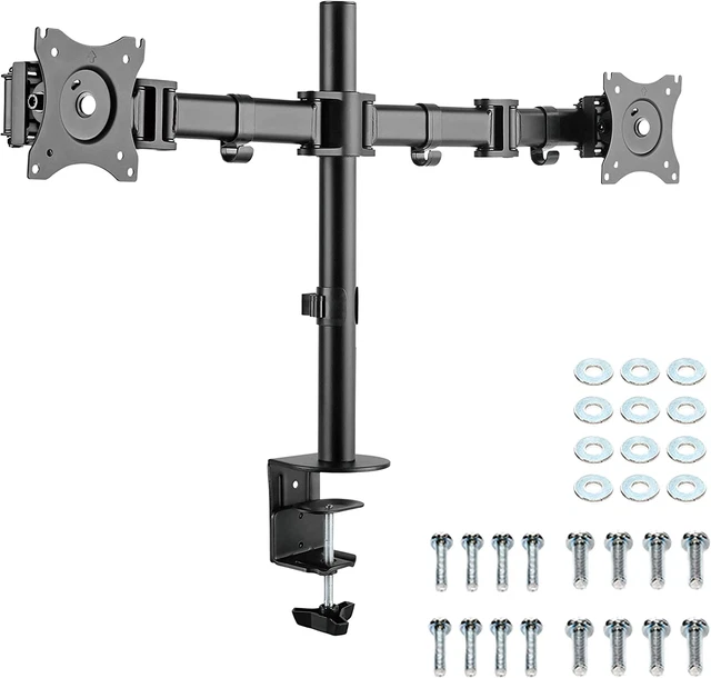 RICOO Monitor holder table, dual monitor arm for 13