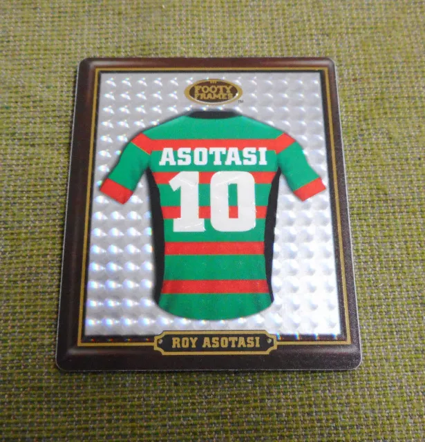 #Aa.  2009 South Sydney Rabbitohs Rugby League Footy Frame Tazo  #47 Roy Asotasi