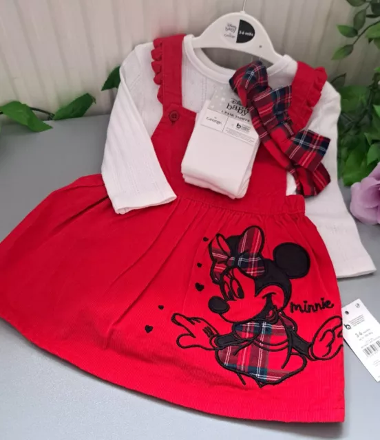 Baby Girl 3-6 Months BNWT Disney Minnie Mouse 4 Piece Dress Set