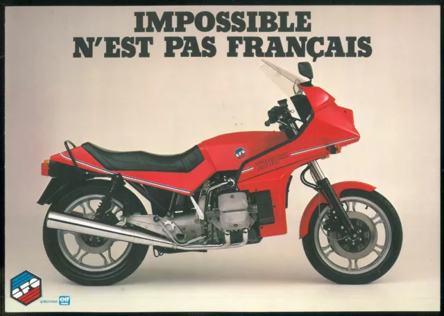 ORIGINAL Brochure MOTO BFG 1300 cm3 Depliant Publicitaire Catalogue en Français