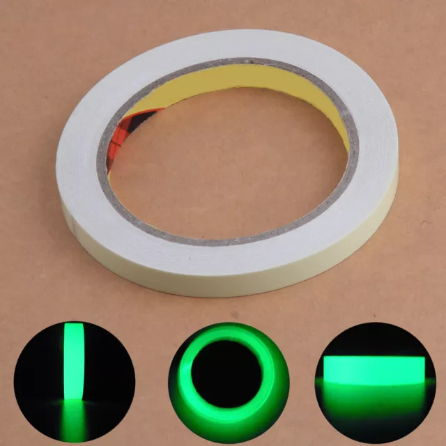 10M 1cm Luminous Tape Glow in Dark Self-adhesive Safety Stage Sticker Home Nm