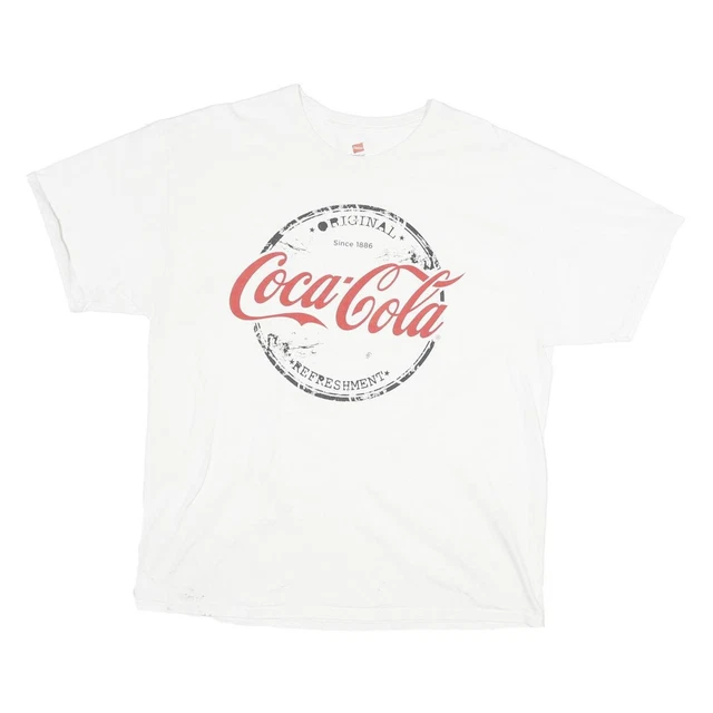 Coca-Cola Fanta Men's T-Shirt - Vintage Distressed Logo Graphic Tee, White Short Sleeve - View #7