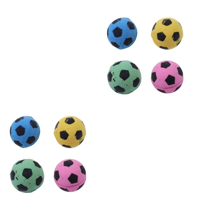 24 pz giocattoli da calcio palline giocattolo per gatti calcio spugna