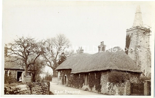 RP BRIGHTON East Preston THATCH Flint Stone by FW Spry LITTLEHAMPTON Sussex