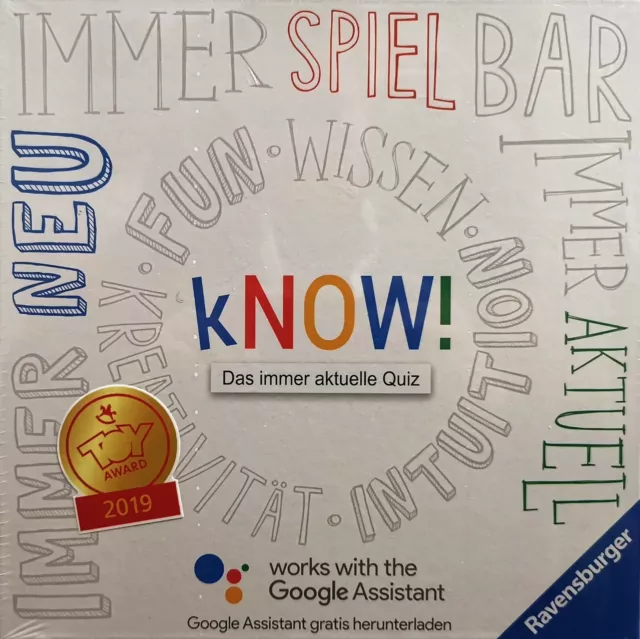 Ravensburger kNow Quizspiel Familienspiel Alter ab 10-99 Jahre Spieleranzahl 2-6