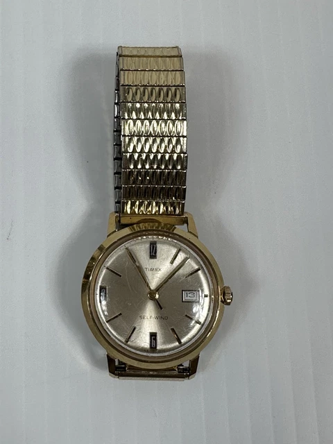 VINTAGE TIMEX VISCOUNT Self Wind Automatic Mens Watch Date  display picture 2