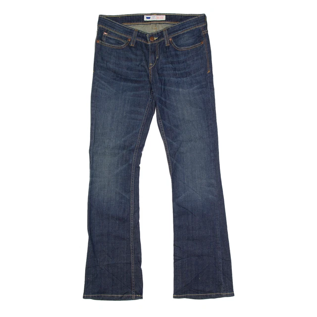 Jeans LEVI'S Curve vita bassa denim blu slim bootcut pietra lavaggio donna W30 L32