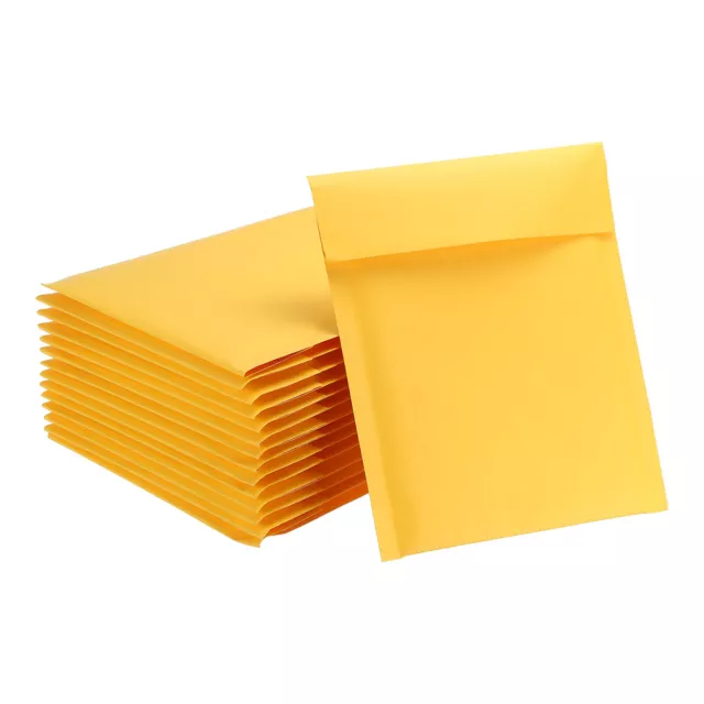 Bulle Expéditeurs Rembourré Enveloppes Jaune 15x18mm pour Emballage Set 50