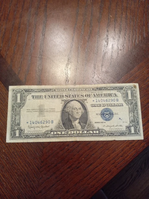 1957-A $1 Dollar Bill Silver Certificate STAR Note  VG/F Or Better