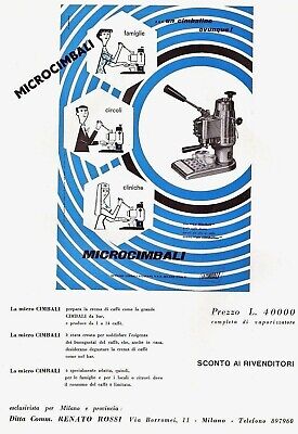 Publicité 1954 Microcimbali Espresso Machine à café Officine Cimbali Giuseppe