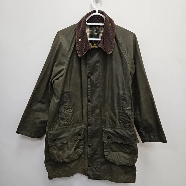 BARBOUR GAMEFAIR WAX Jacket Mens C40 Medium Green Vintage Country Classic Coat 79.00 PicClick UK