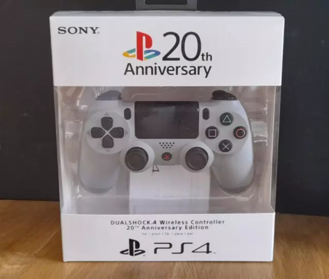 Manette Sony DualShock 4 pour PS4 20th Anniversary Edition Gris