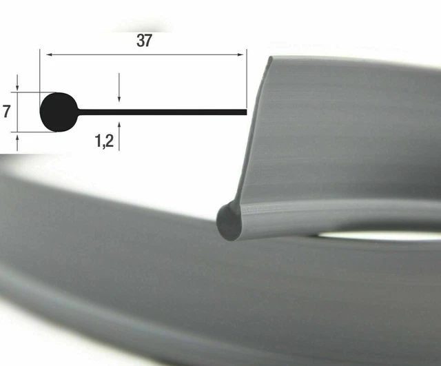 Rs Pro – Joint d'étanchéité en EPDM noir 20m x 10 mm x 7 mm – Protection