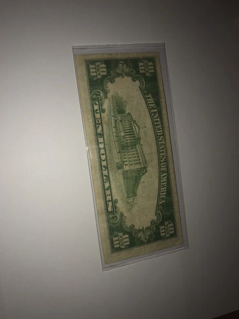 1934A Silver Certificate Blue Seal Ten Dollar Star Note 5