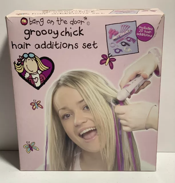 Rare Bang On The Door Groovy Chick Hair Additions Set~ New In Box~Read Desc