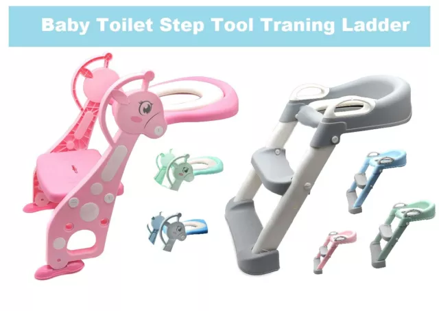 Kids Potty Training Seat with Step Stool Ladder For Child Toddler Toilet Chair