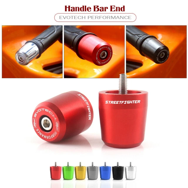 EP Heavy Weight Handle Bar Ends Grip Plugs Slider Fo DUCATI STREETFIGHTER 848 V4