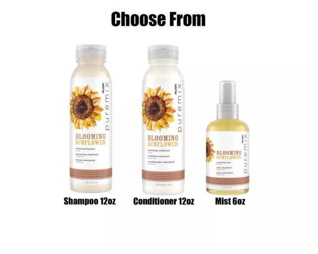 Rusk Blooming Sunflower Volumizing Shampoo-Conditioner 12oz-Mist 6oz Choose From