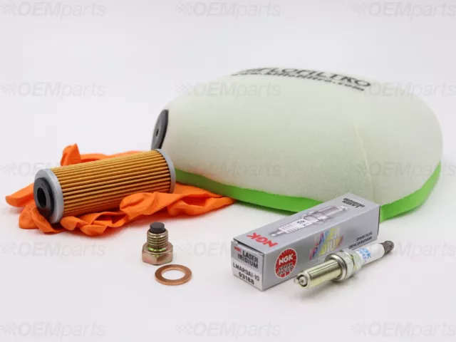 Air / Oil Filter, Iridium Spark Plug, Drain Plug KTM EXC-F 450 (2017-2019)