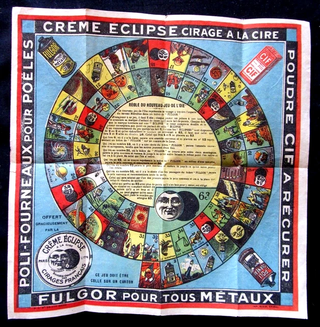 RARE lot 6 jeux de patiences différents CREME ECLIPSE années