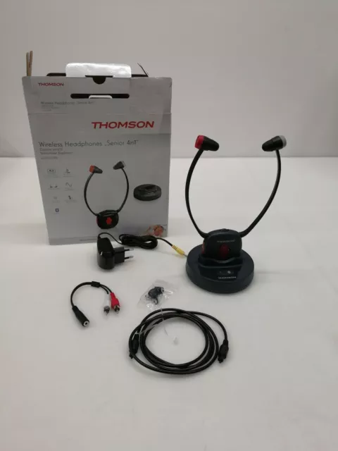 Casque TV sans fil Thomson pour seniors avec station de recharge