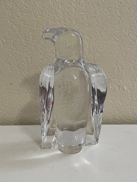 Orrefors Svedese Cristallo Firmato The Aquila Figurina Olle Alberius Design