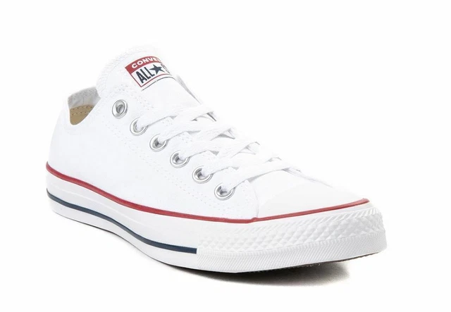 Converse All Star OX Chuck Taylor  Women & Mens Canvas Trainers - Optical White