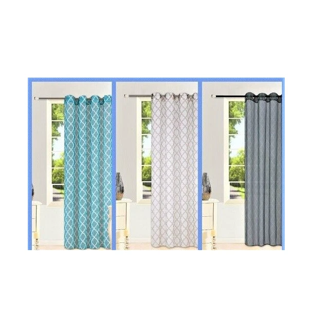 2Pc S38 Sheer Voile Panel Indoor Outdoor Porch Wedding Grommets Window Curtain