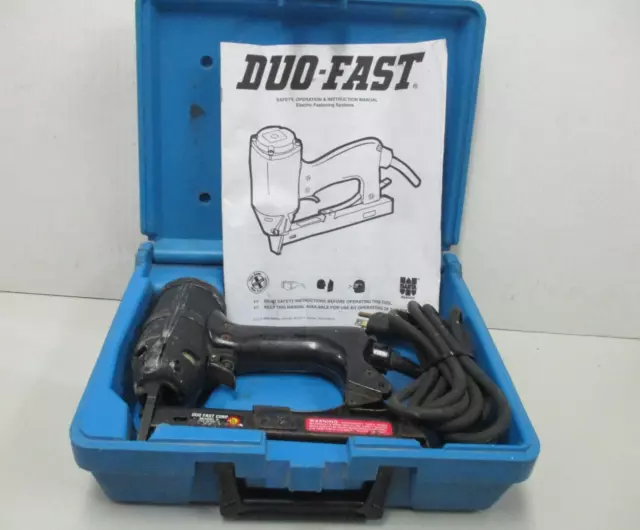 Vintage DuoFast Electric Tacker Upholstery Stapler Model E