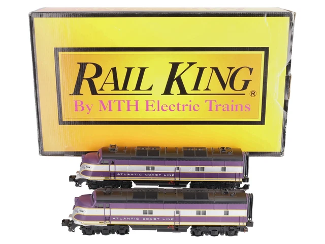 MTH 30-20250-1 Atlantic Coast Line E6 AA Diesel Engine Set #504/503 w/ PS3 LN