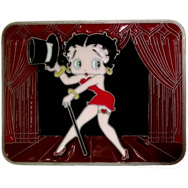 Betty Boop Stage Belt Buckle with Belt, Official Licensed Cartoon Gift, Siskiyou